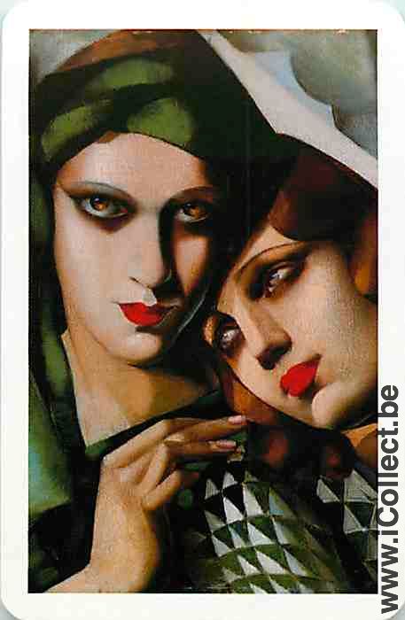 Single Swap Playing Cards People Women head (PS15-27A)