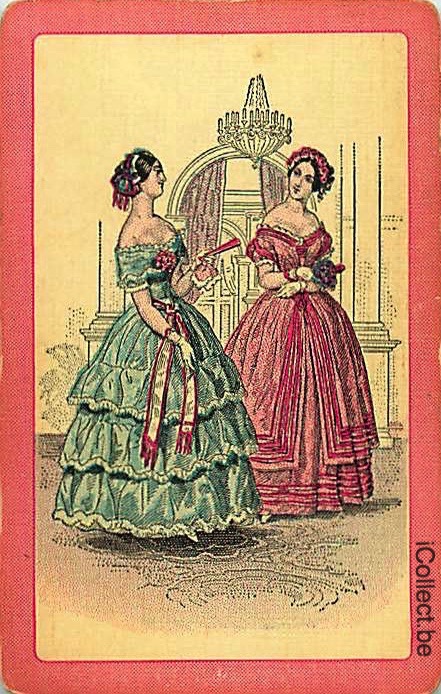 Single Swap Playing Cards People Vintage Women (PS13-36B)