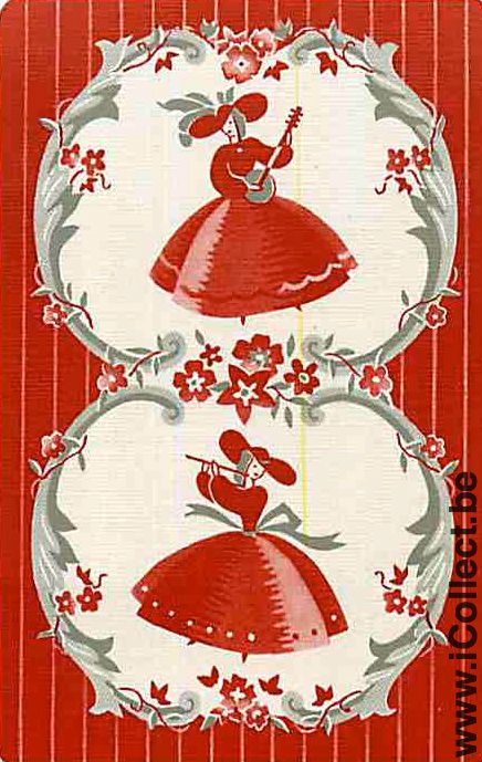 Single Swap Playing Cards People Woman (PS07-53H)