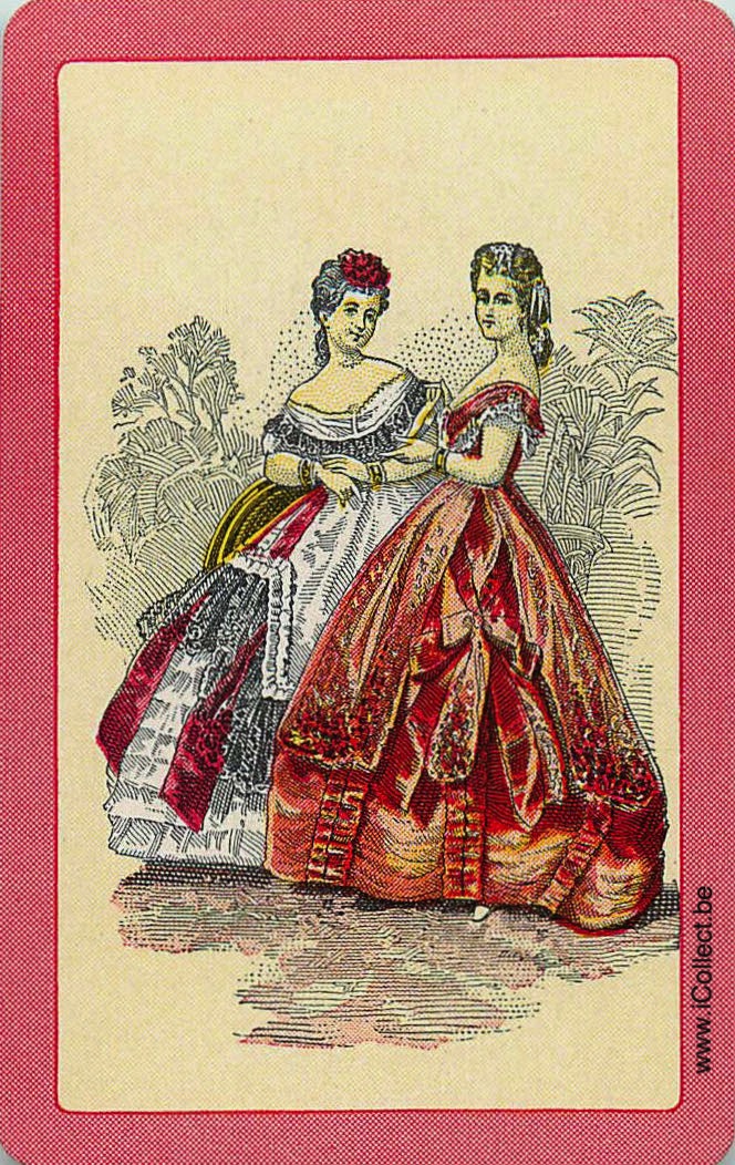 Single Swap Playing Cards People Woman (PS24-08E) - Click Image to Close
