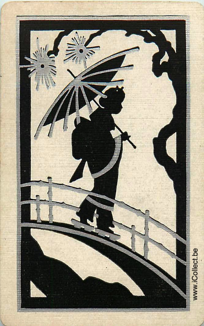 Single Swap Playing Cards People Woman Umbrella (PS22-30F) - Click Image to Close