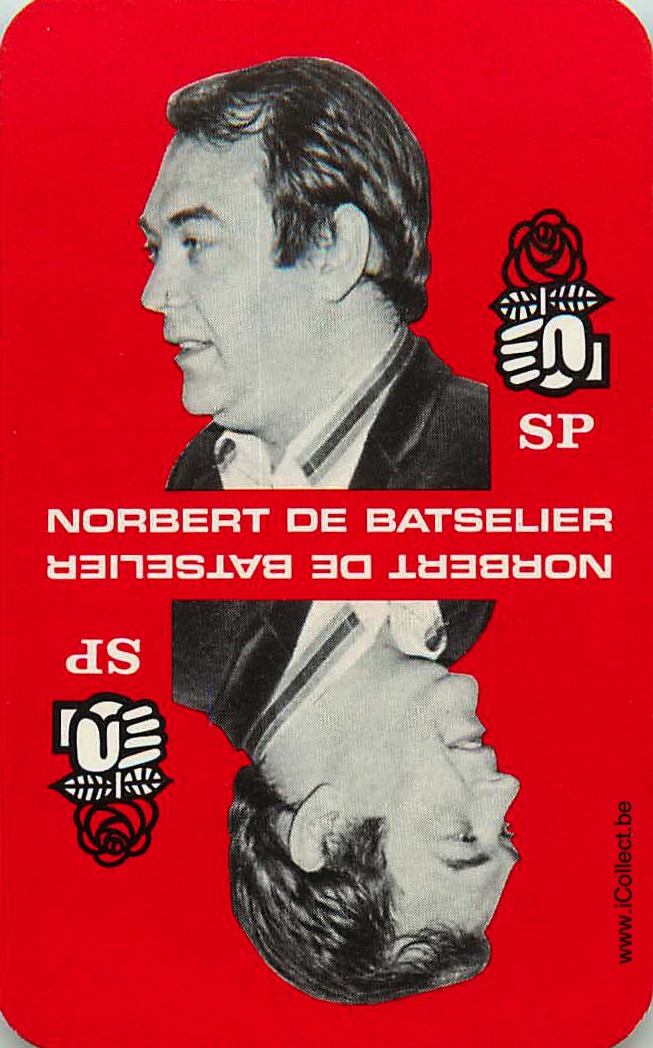 Single Swap Playing Cards Politics SP De Batselier (PS23-40I)