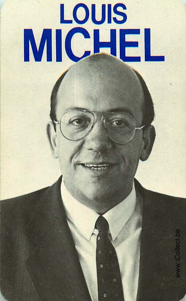Single Swap Playing Cards Politics PRL Louis Michel (PS23-43H)