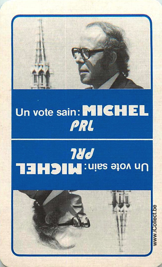 Single Swap Playing Cards Politics PRL Michel (PS23-43I)