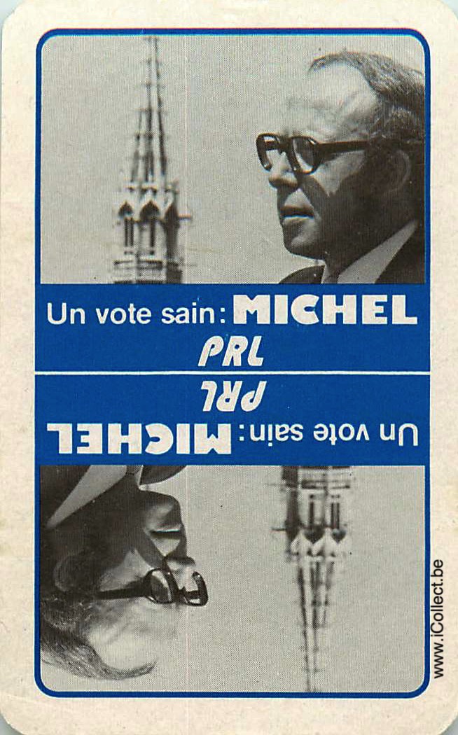 Single Swap Playing Cards Politics PRL Michel (PS23-44A)