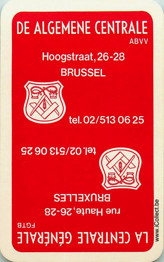 Single Swap Playing Cards Politics FGTB Bruxelles (PS23-48A)