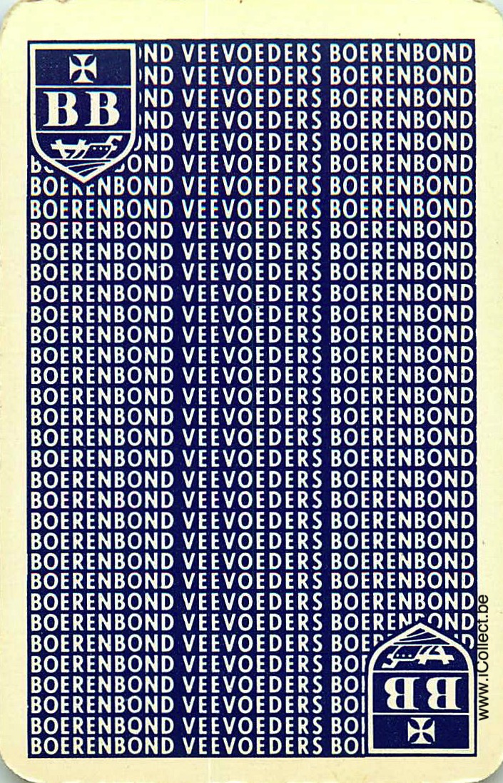 Single Swap Playing Cards Politics Boerenbond BB (PS23-50A)