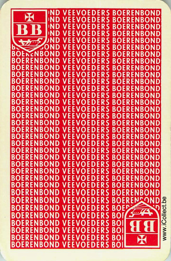 Single Swap Playing Cards Politics Boerenbond BB (PS23-50B) - Click Image to Close