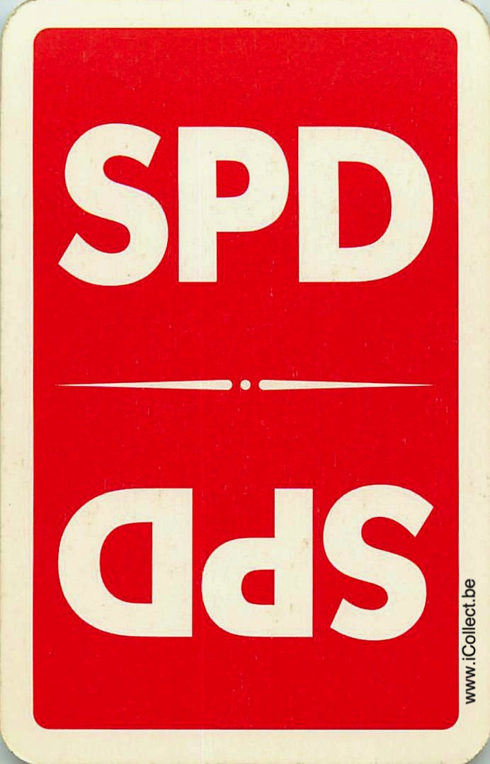 Single Swap Playing Cards Politics SPD (PS23-51H)