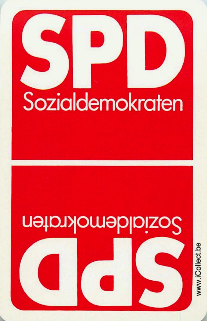Single Swap Playing Cards Politics SPD (PS23-51I)