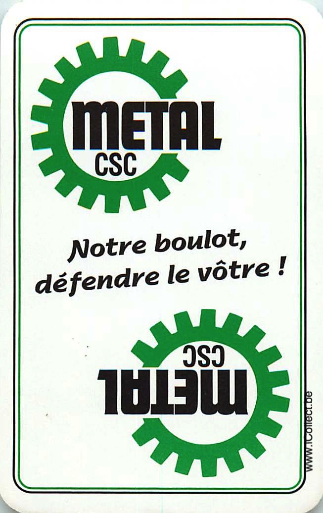 Single Swap Playing Cards Politics CSC Metal (PS23-60I)