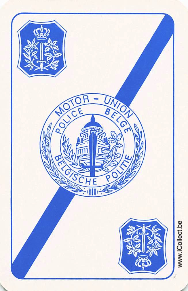 Single Swap Playing Cards Politics Police Belge (PS05-39H) - Click Image to Close