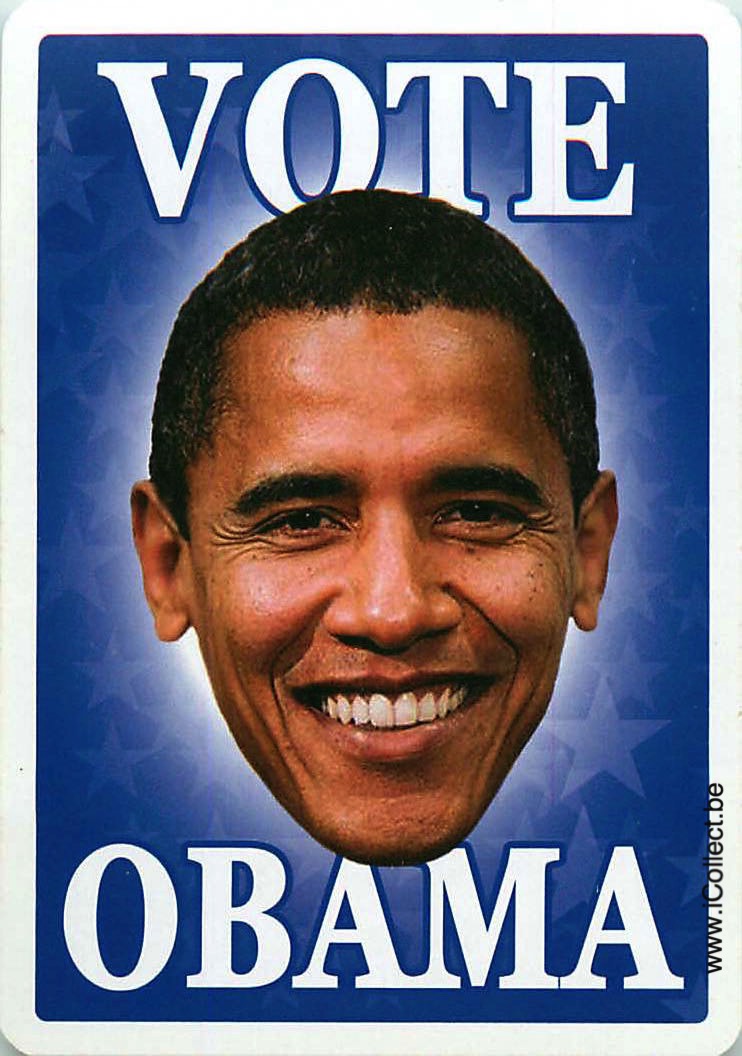 Single Swap Playing Cards Politics Obama Vote (PS01-32C) - Click Image to Close