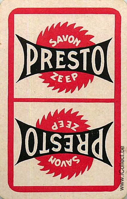 Single Swap Playing Cards Product Soap Presto Zeep (PS09-34F) - Click Image to Close
