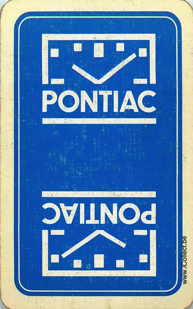 Single Swap Playing Cards Product Pontiac Watch (PS02-12H) - Click Image to Close