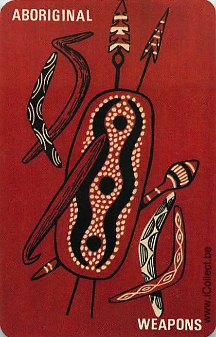 Single Swap Playing Cards Product Weapons Aboriginal (PS21-29E) - Click Image to Close