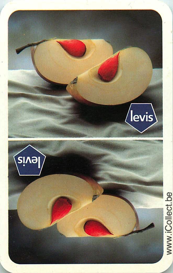 Single Swap Playing Cards Food Fruit Pear Levis (PS21-38A) - Click Image to Close
