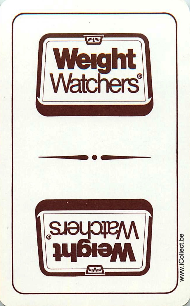 Single Swap Playing Cards Product Weight Watchers (PS13-51A)