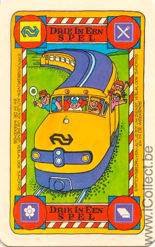 Single Playing Cards Railway Drie in een spel (PS04-11I)