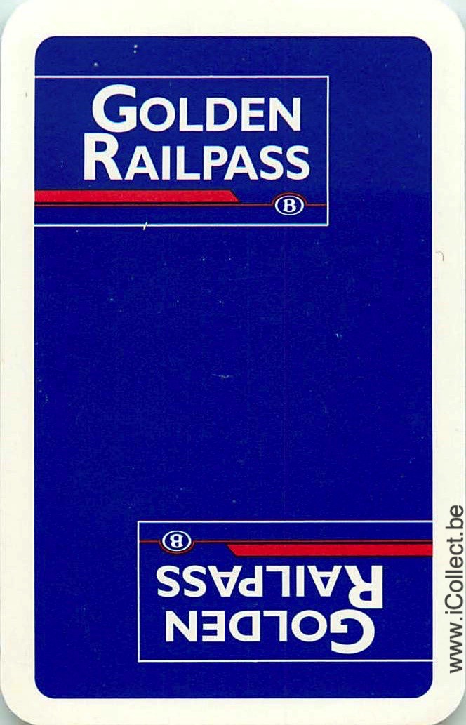 Single Swap Playing Cards Railway Golden Rail Pass (PS20-41H) - Click Image to Close