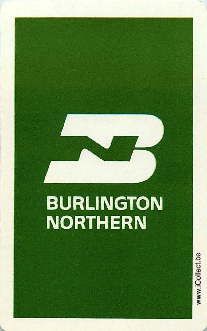 Single Swap Playing Cards Railway Burlington Northern (PS19-22E)
