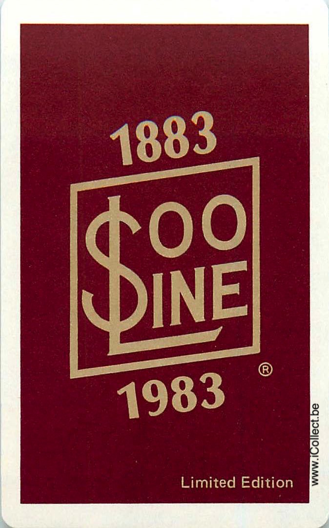 Single Swap Playing Cards Railway Soo Line (PS11-17A) - Click Image to Close