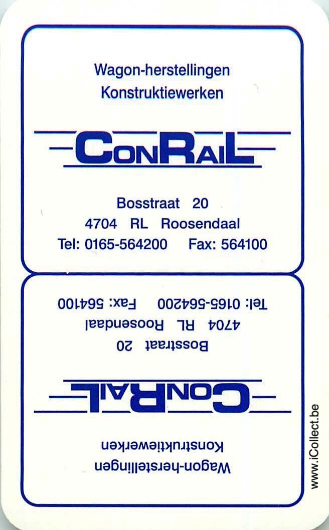 Single Swap Playing Cards Railway ConRail (PS11-20A)