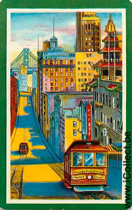 Single Playing Cards Railway Tramway San Francisco (PS10-05B)