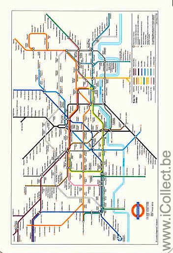 Single Swap Playing Cards Railway Subway Underground (PS04-15C)