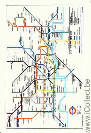 Single Swap Playing Cards Railway Subway Underground (PS04-15C) - Click Image to Close