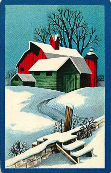 Single Playing Cards Seasons Winter (PS16-48I) - Click Image to Close