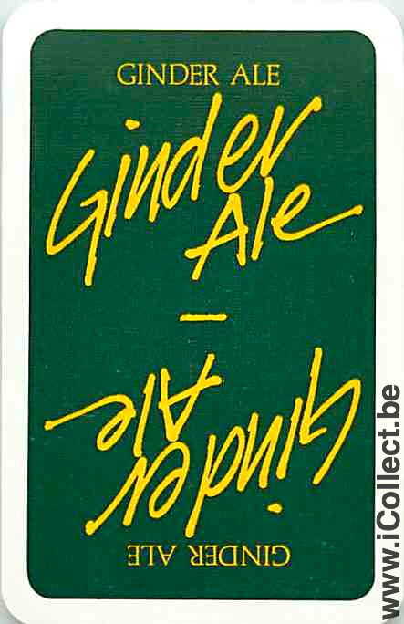 Single Playing Cards Soft Drink Ginder Ale (PS09-12F)