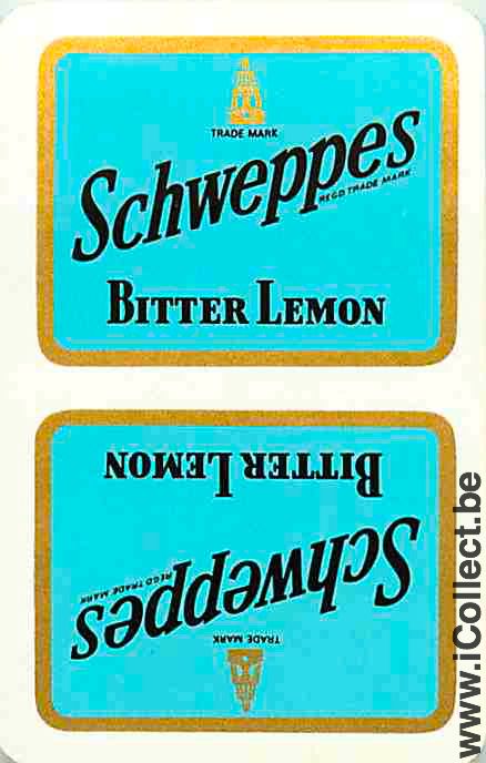 Single Playing Cards Soft Drink Schweppes (PS09-12G)