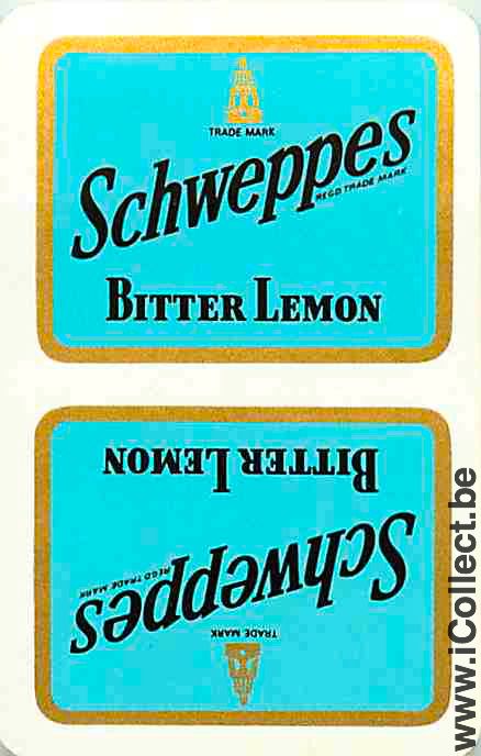 Single Swap Playing Cards Soft Drink Schweppes (PS09-12G)