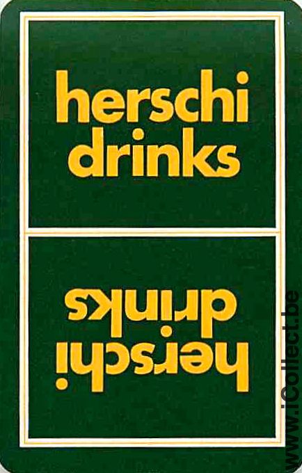 Single Swap Playing Cards Soft Herschi Drinks (PS23-03B) - Click Image to Close