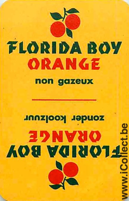 Single Swap Playing Cards Soft Florida Boy Orange (PS22-15A)