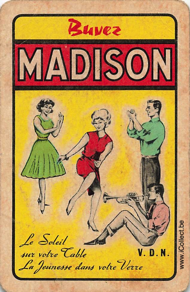 Single Swap Playing Cards Soft Madison (PS24-27G) - Click Image to Close