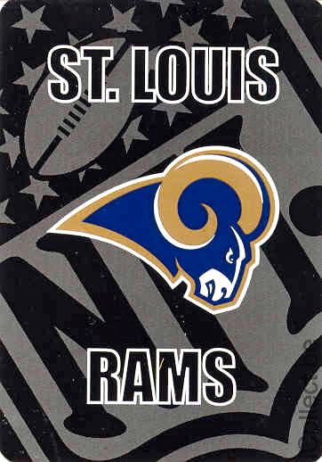Single Swap Playing Cards Sport NFL Saint Louis Rams (PS01-36E)