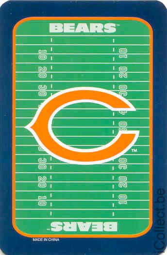 Single Swap Playing Cards Sport NFL Chicago Bears (PS01-46E)