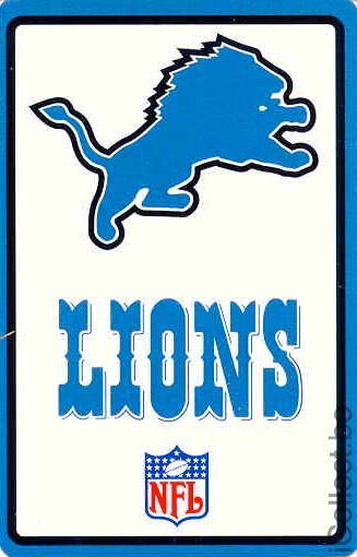 Single Swap Playing Cards Sport NFL Detroit Lions (PS01-46F) - Click Image to Close