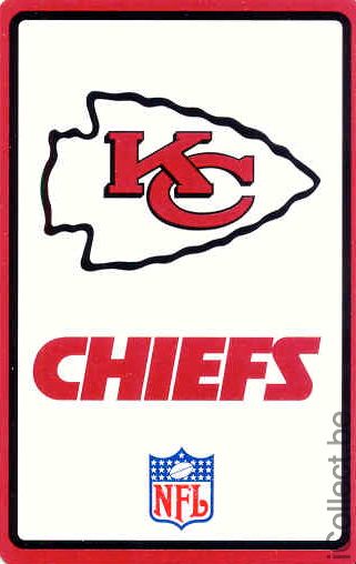 Single Swap Playing Cards Sport NFL Kansas Chiefs (PS01-47A) - Click Image to Close
