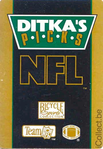 Single Swap Playing Cards Sport NFL Ditka's Picks (PS02-2I)
