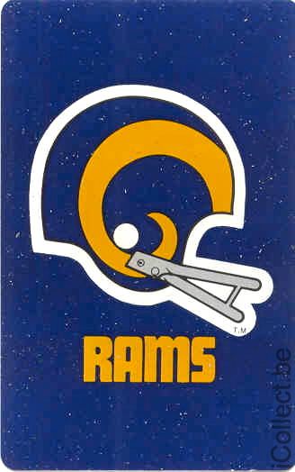 Single Swap Playing Cards Sport NFL Saint Louis Rams (PS02-06H) - Click Image to Close