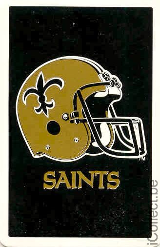 Single Swap Playing Cards Sport NFL New Orleans Saints (PS02-15E - Click Image to Close