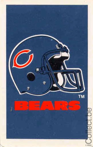 Single Swap Playing Cards Sport NFL Chicago Bears (PS03-01A)