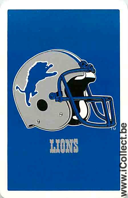 Single Playing Cards Sport NFL - Detroit Lions (PS02-59B)