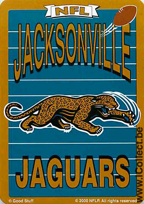 Single Playing Cards Sport NFL Jacksonville Jaguars (PS04-23B) - Click Image to Close