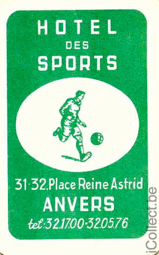 Single Swap Playing Cards Football - Hotel des Sports (PS03-02B) - Click Image to Close