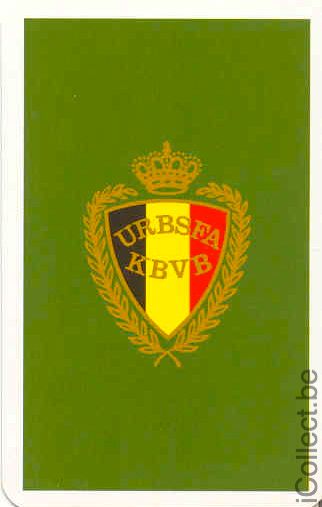 Single Swap Playing Cards Football Belgian Federation (PS03-02D) - Click Image to Close