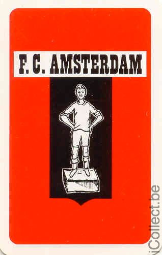 Single Swap Playing Cards Sport Football FC Amsterdam (PS03-03A) - Click Image to Close